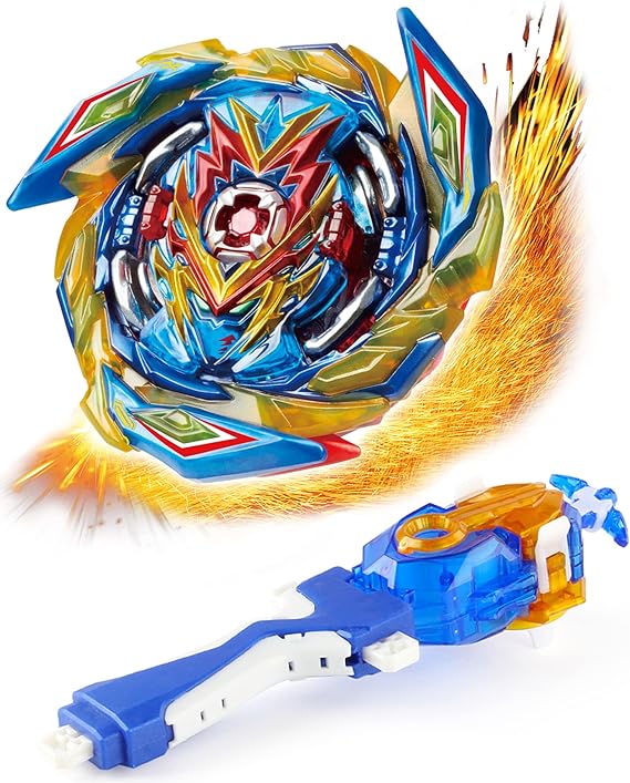 Desamvap Bey Battling Tops Burst SuperKing Booster Brave Valkyrie with Bey Launcher and Grip Battle Game Set Right Spin DB Layer System Gyro Toys Set Gifts for Kids Children Boys