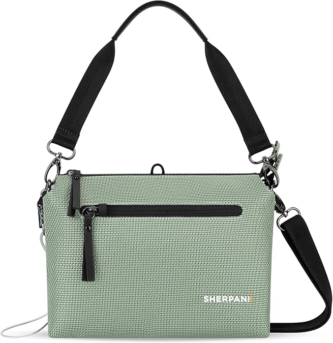 Sherpani Mei, Small Anti Theft Crossbody Purse, RFID Handbag | Anti-Theft Cross Body Daypack, Shoulder Pack for Daily Commute, Women Lightweight Sling Bag, Fashion Trio, Travel Gift