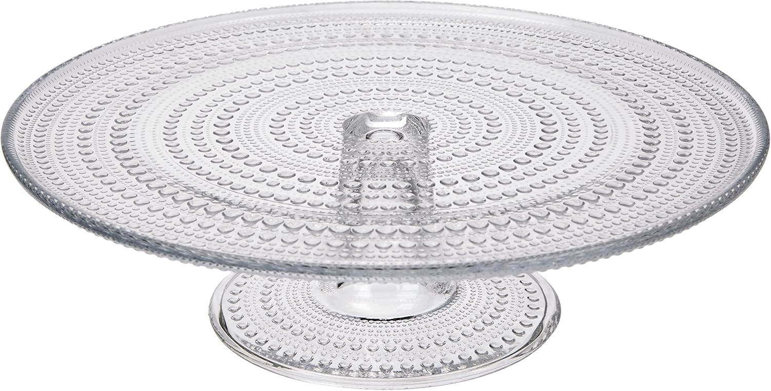 Iittala Kastehelmi Pie Plate, Transparent, Standard