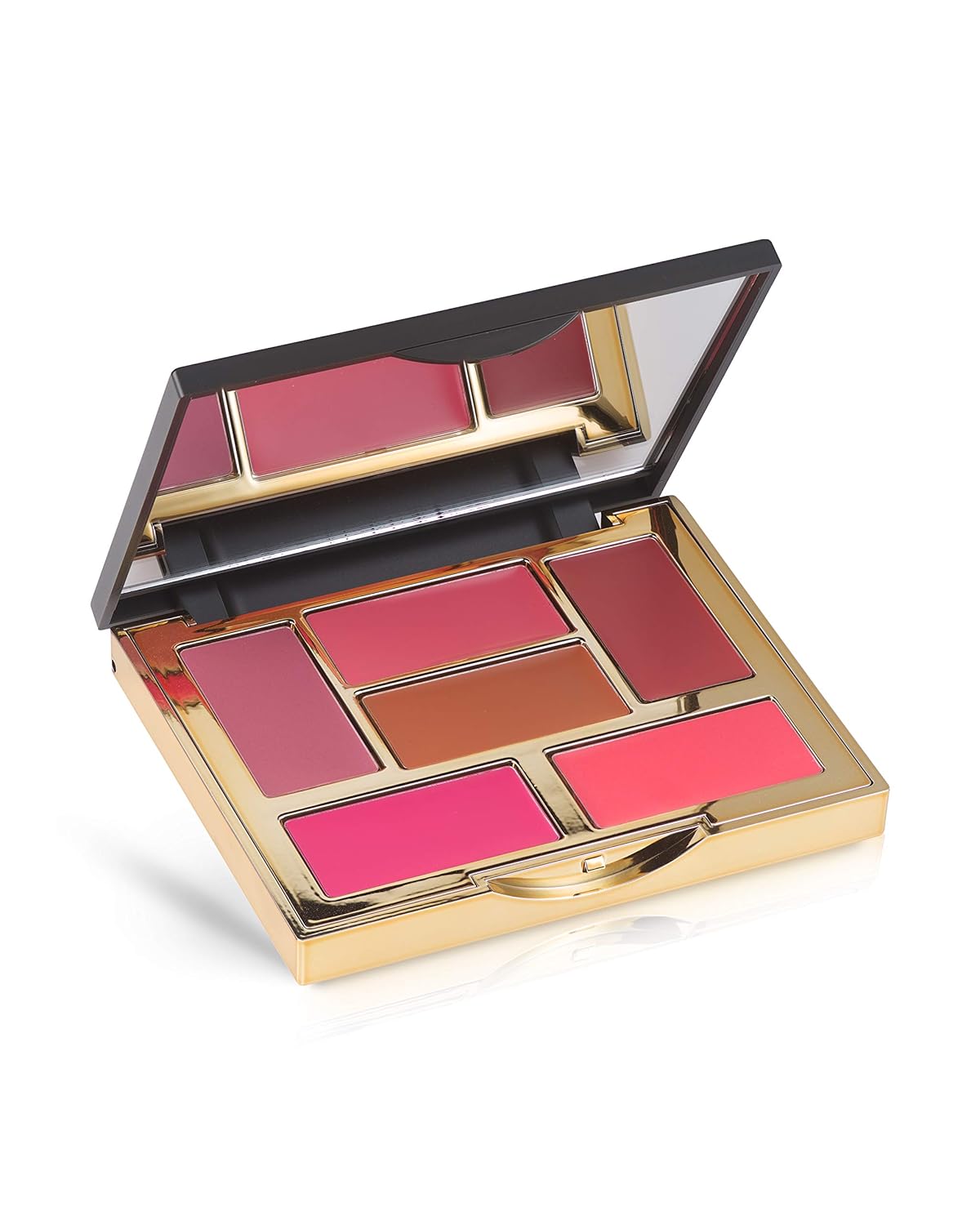 Veil Cosmetics | VELVET Lip & Cheek Palette | Matte-Gel Formula | 6 Universal Shades | Moisturizing Lip Stain | Silky Cheek Tints | Vegan | Cruelty, Paraben, Fragrance Free | Transfer Resistant