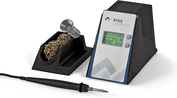 ersa i-CON PICO electronically temperature-controlled soldering station, 80W, 115V with 1.6mm chisel shaped tip (102CDLF16)