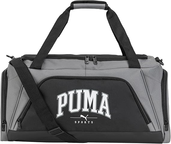PUMA Accelerator Duffel Bag, Gray/Black, OS