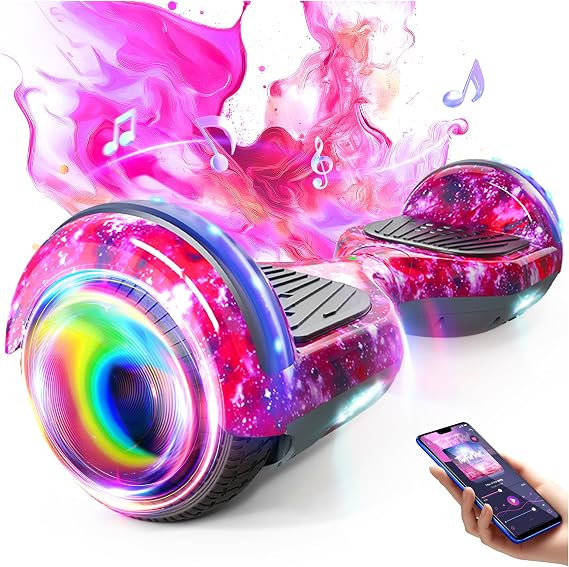 SISIGAD Scooter, 6.5" Flash Wheels & Corlorful LED Lights, All for Girls Boys Kids Ages 6+