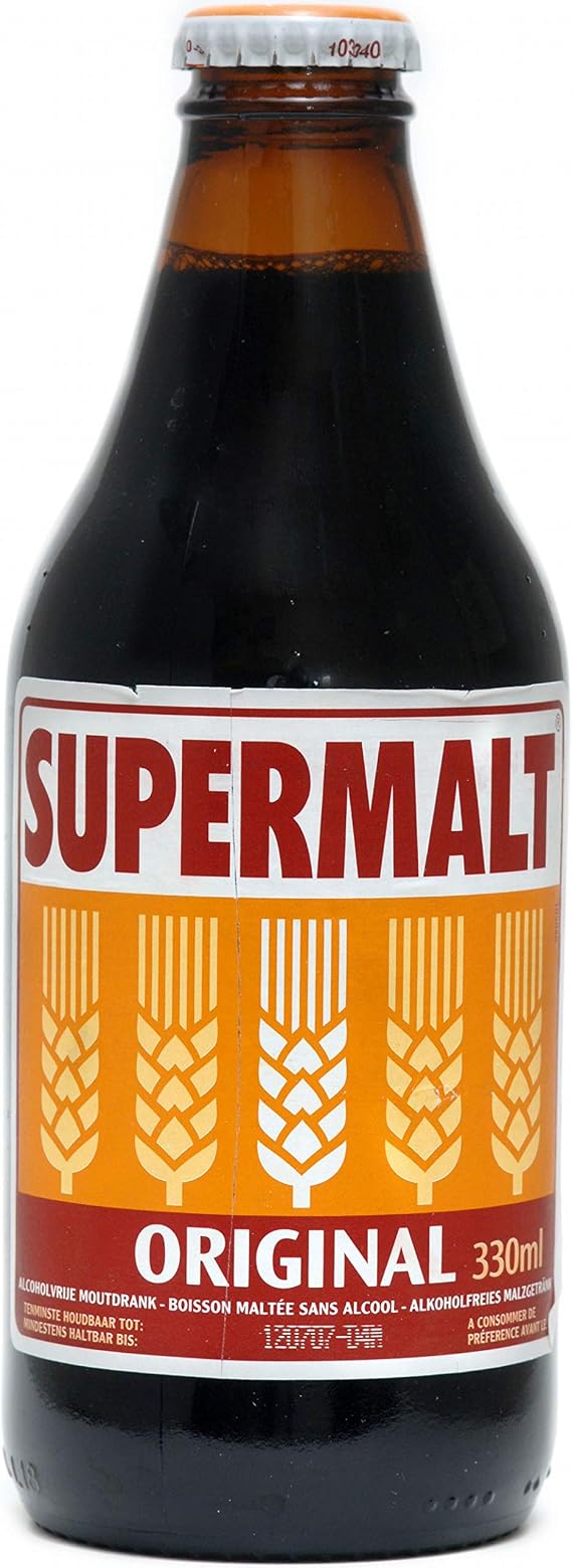 Supermalt Non Alcoholic Malt Drink, 330 ml, 24-Count