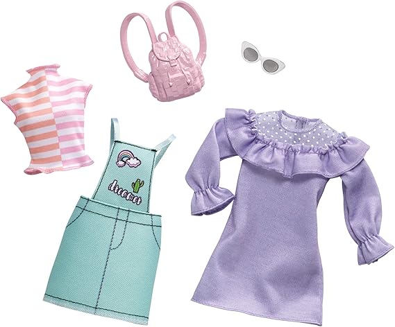 Barbie Pastel Overalls Fashion Pack
