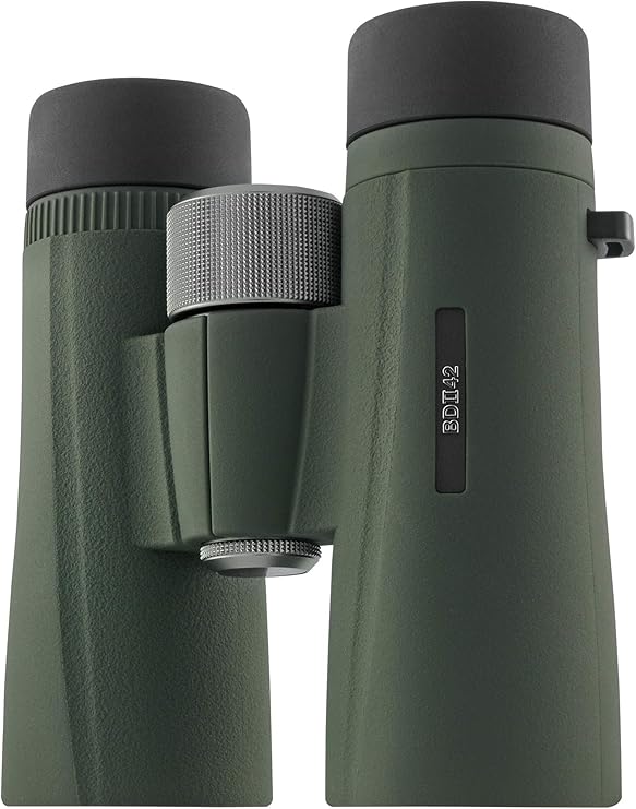 Kowa BD II XD 42mm Binoculars (8x42) | (11898) | Weather-Resistant, Waterproof, Fogproof - Rainguard, Lens Caps, Shoulder Strap & Soft Case Included