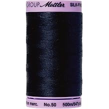 Mettler Silk-Finish Solid Cotton Thread, 547 yd/500m, Dark Blue