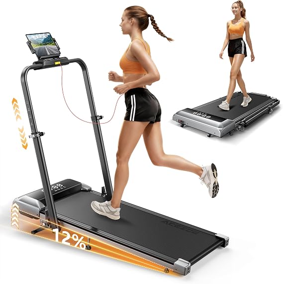 Acezoe Folding Walking Pad with Incline and Adjustable Hight
