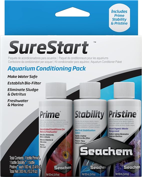 Seachem Sure Start Pack 3-100 mL/3.4 fl. oz.