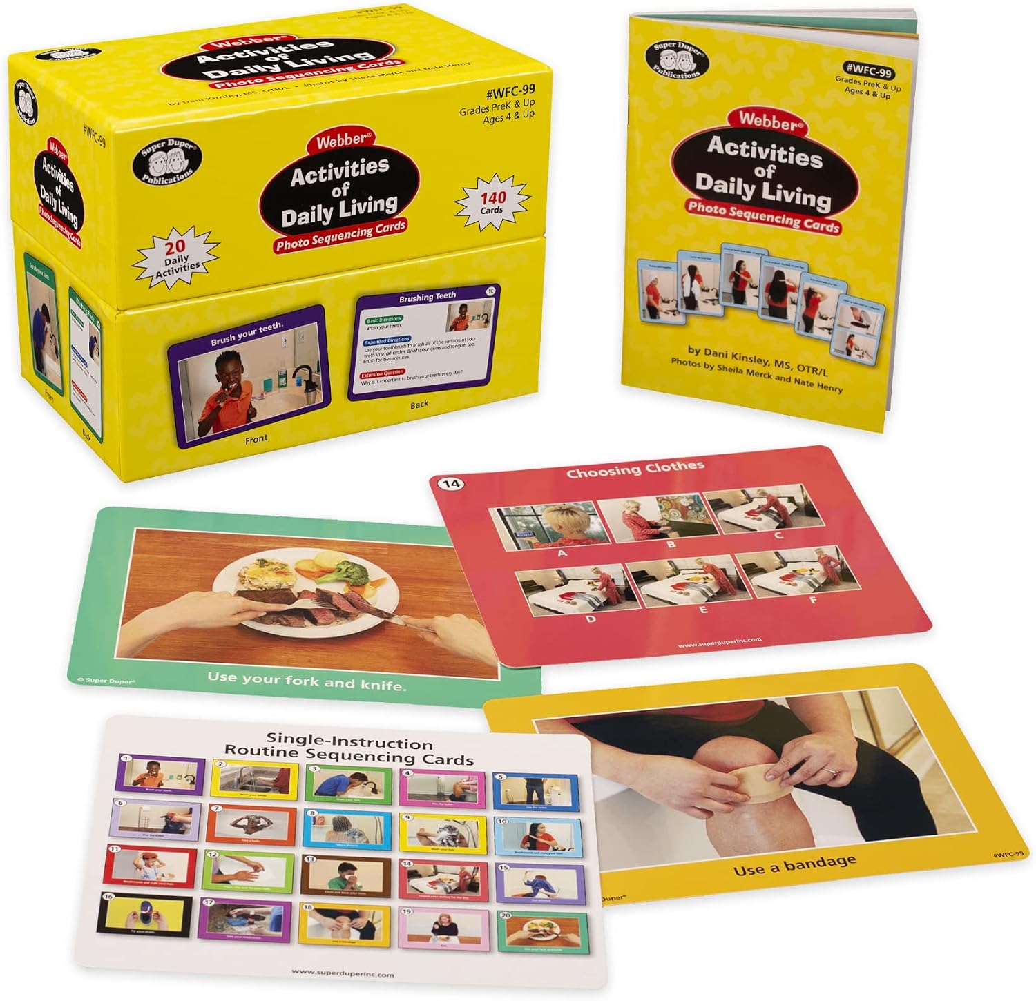 Super Duper Publications | Webber® Activities of Daily Living Photo Sequencing Cards | Educational Learning Resource for Children