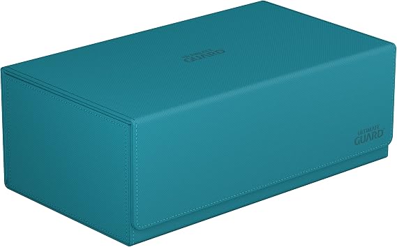 Ultimate Guard Arkhive 800+, Deck Case for 800 Double-Sleeved TCG Cards, Petrol, Compatible with Boulders, Magnetic Closure & Microfiber Inner Lining