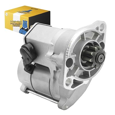 MYMRO 12V 9T Starter Motor 17298-63010 17298-63011 for Kubota L4200 L4300 Tractors, R410 R420 loaders, and V1301 V1501 V1701 V19012 Diesel Engines, New Holland L454 L455, Thomas 175, T103 loaders