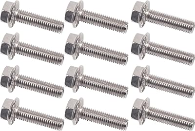 ES75120 M8x1.25x30mm Chevy Silverado 5.3 Exhaust Manifold Bolts for LS< Exhaust Manifold Hardware Kit Stainless Steel Suburban Tahoe Express GMC Savana Sierra Yukon Envoy 4.8 6.0 6.2L 10.9 ES 75120