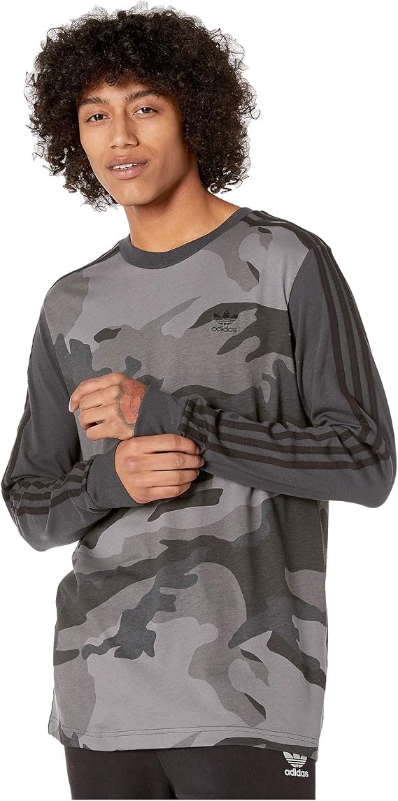 adidas Originals Men's Camo Long-Sleeve Tee T-Shirt