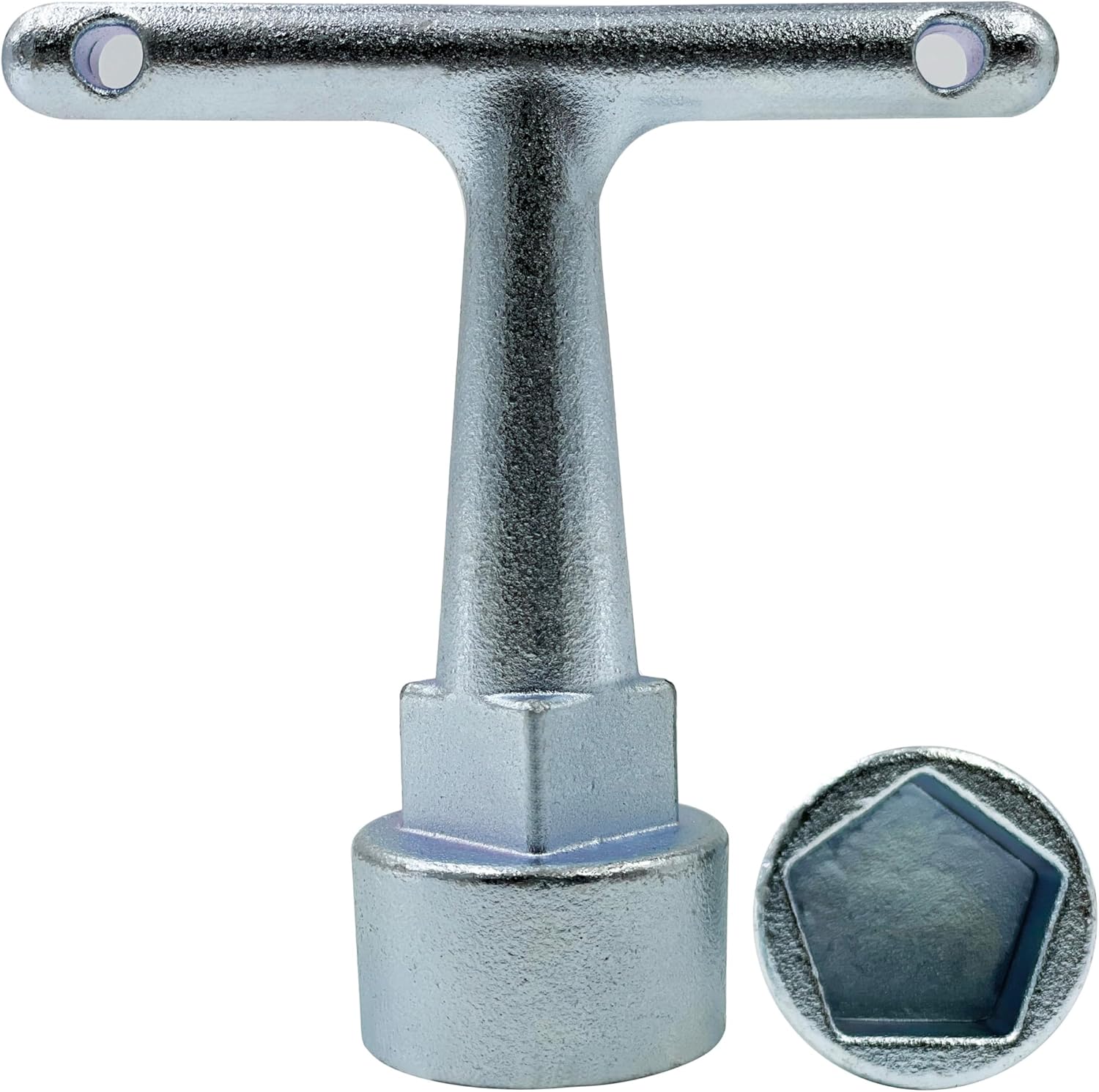 Folde Water Meter Wrench & Curb Stop Wrench for Pentagon Curb Boxes, Water Meter Cover Key