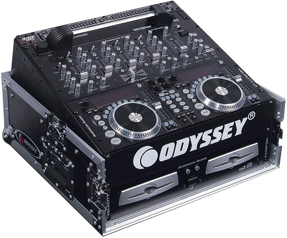 Odyssey FZ1002 Flight Zone Ata Combo Rack: 10u Slant, 2u Vertical