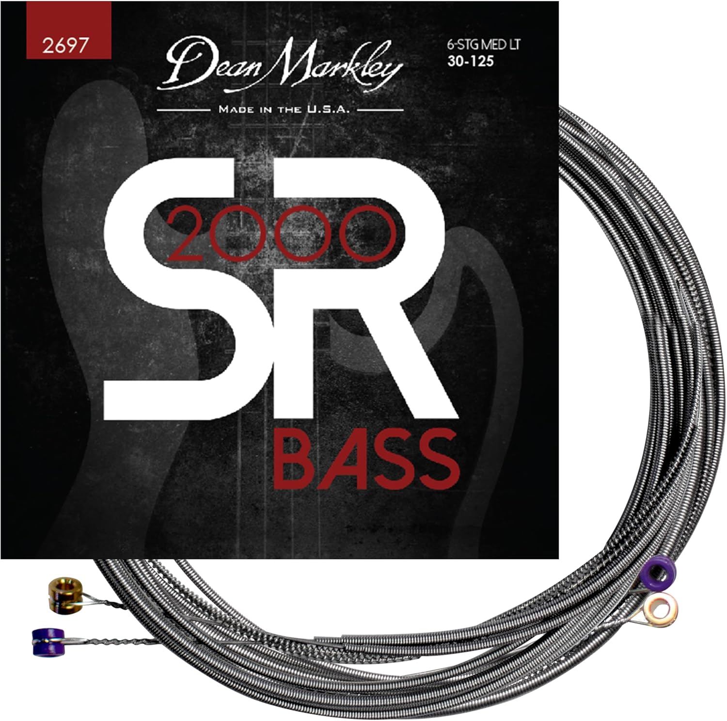 Dean Markley DM2697 Sr2000 Bass Guitar Strings, Size 30-125