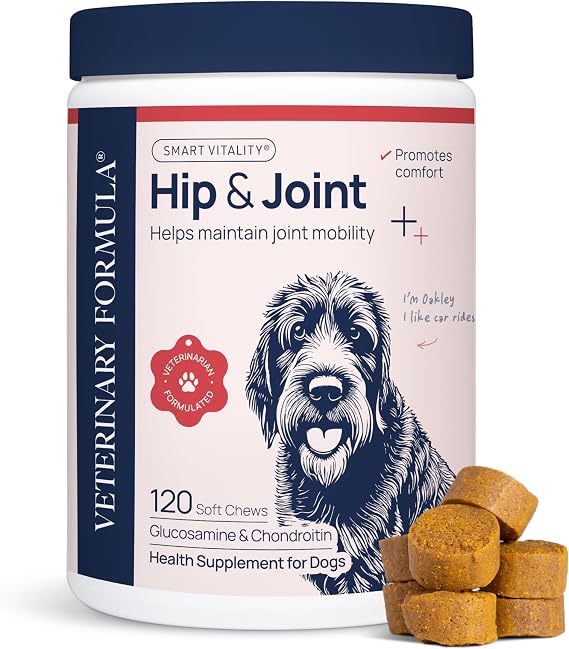 Veterinary Formula Smart Vitality Hip & Joint Dog Soft Chews, 120 Count