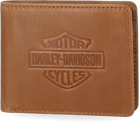 Harley-Davidson Men's Genuine Leather Rfid Blocking Wallet