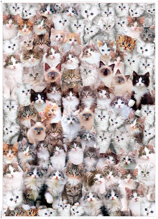 1000 Piece Adult Jigsaw Puzzle, Cute Kitten Collage Cat Puzzle | Fluffy Cat Breed Artwork Puzzle, Relaxing Brain Game for Adults, Home Wall Decor Gift for Cat Lovers and Puzzle Fans