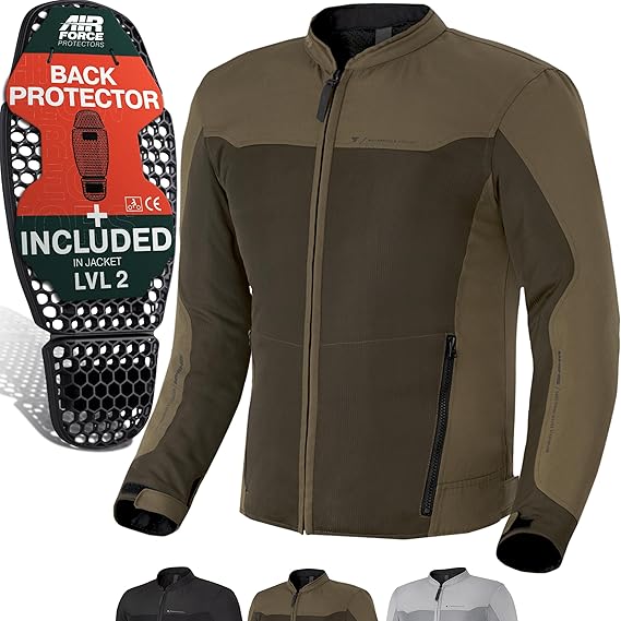SHIMA OPENAIR Motorbike Jacket for Men - Lightweight Breathable Summer Mesh Mens City Biker Jacket
