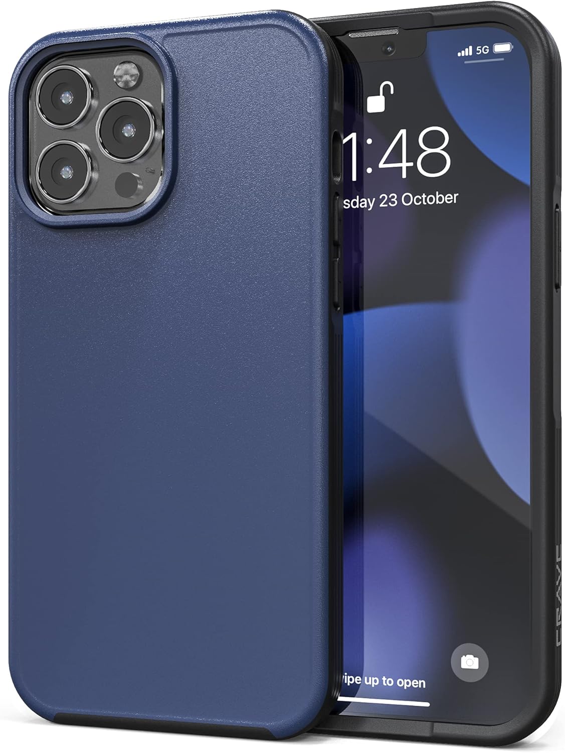 Crave Slim Guard for iPhone 13 Pro Max, Shockproof Case for Apple iPhone 13 Pro Max 6.7 - Navy