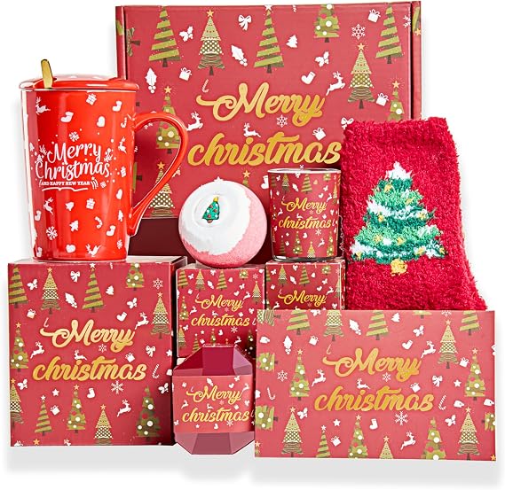 Womens Gifts for Christmas Mom Grandma Sister Wife Girlfriend Teacher Coworker Unique Christmas Gifts Basket Christmas Presents xmas Gift for Women