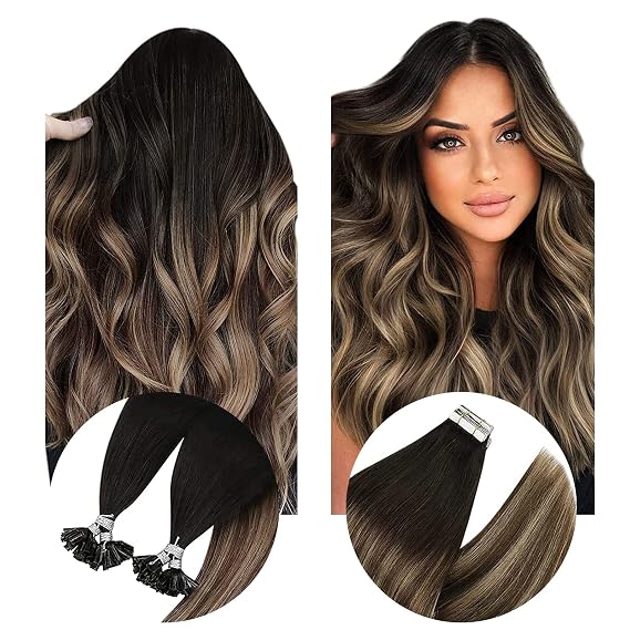 [Make your hair thicker!]U Tip Hair Extensions and Vesunny Tape