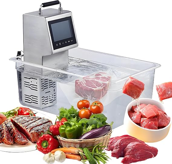 2000W Sous-Vide Cooker, Immersion Circulator Cooker with LCD Digital Display,Precise Temperature Adjustable & 0-99H Time Control