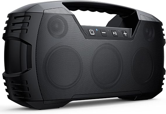Outdoor Bluetooth Speaker, IPX7 Waterproof, 90W Peak, 32H, Black
