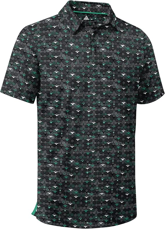 SWISSWELL Men's Moisture Wicking Performance Collared Short Sleeve Golf Shirt