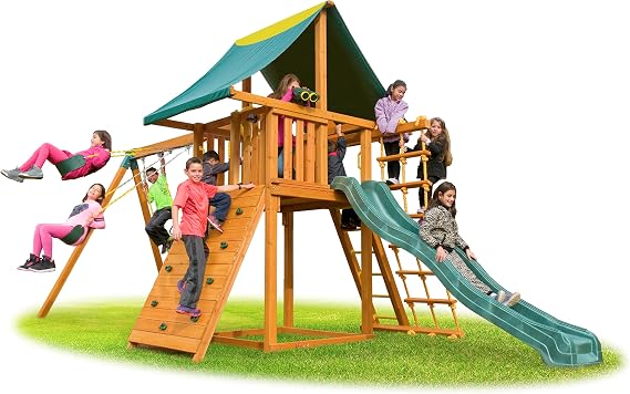 Dream Cedar Swing Set for Kids & Adults | Eastern Jungle Gym Outdoor Playset