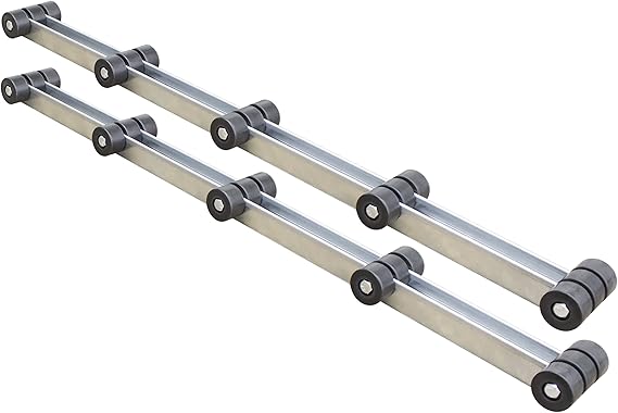 Dutton-Lainson - D-L - 6387 Galvanized Finish Roller Bunks Pair - 4 ft. | Heavy-duty 12-gauge Galvanized Steel Boat Trailer Bunk With 30 Non-marking Rollers, Gliding Action for Marine Use