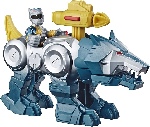 PlaySkool Heroes Power Rangers Silver Ranger & Wolf Zord 2 Pack