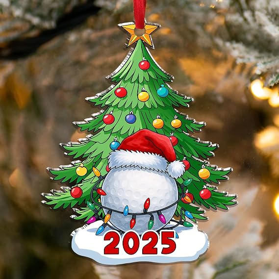 NewEleven Golf Men, Women - Golf Ornaments for Christmas Tree 2025 - Xmas Golfers, Husband, Boyfriend, Golf Lovers - Christmas Ornaments