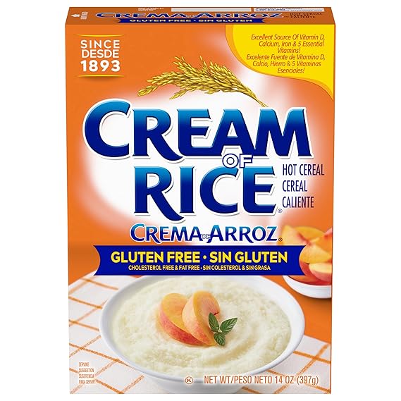 Cream of Rice Crema de Arroz Libre de Gluten Cereal Caliente, 14 Ounce