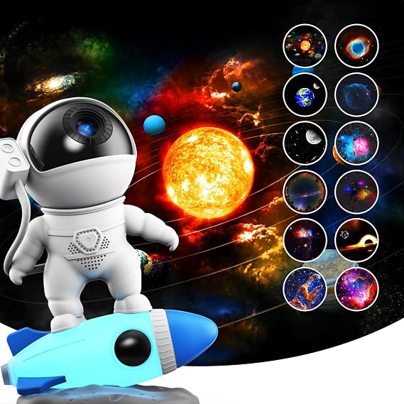 Galaxy Projector, FLEVO Planetarium Star Projector Bedroom, Skylight Living Room Decor, 4K Replaceable 13 HD Galaxy Disk, Timed Starry Night Light, Children's Bedroom, Birthday Christmas Gift