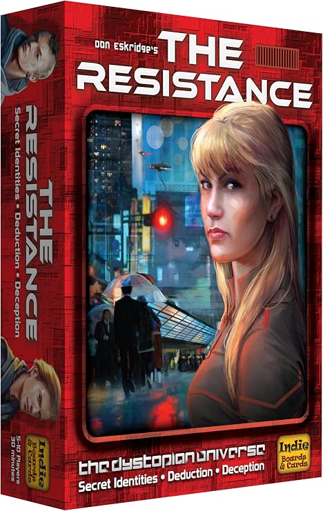 Indie Boards & Cards The Resistance Card Game | Social Deduction Strategy Game of Bluffing, Deception, Negotiation, Party for 510 Players Ages 13+, 30 Minute Rounds