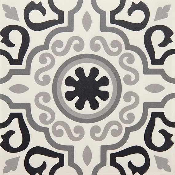 12x12 Marseille Encaustic Pattern Ceramic Tile Floor Wall (1)