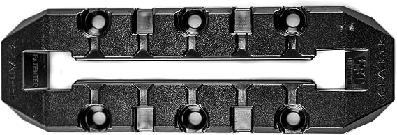 YakAttack GridLoc MightyMount XL 6 Track Mount - Black | Kayak Rail Accessory with Hardware Included | Compatible with BlackPak Pro & Kayak Track Systems | Durable Mounting Solution for Kayak Gear