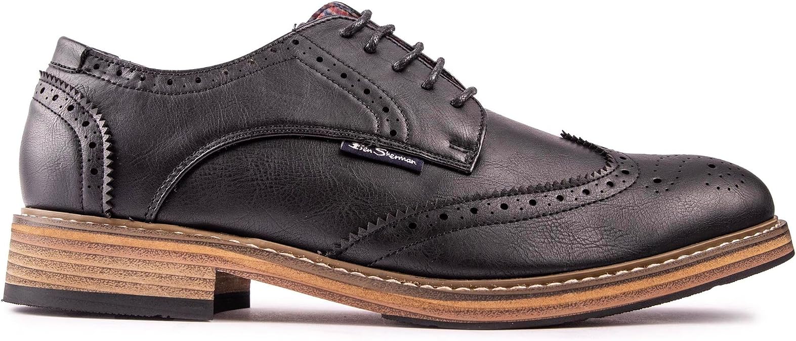 Ben Sherman Mens Triumph Brogue Shoes Black