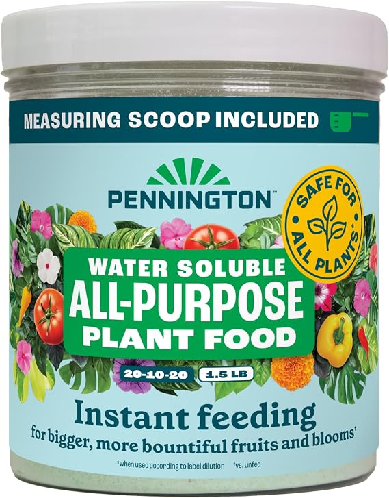 Pennington Water Soluble All Purpose Plant Food 20-10-20-1.5 lb