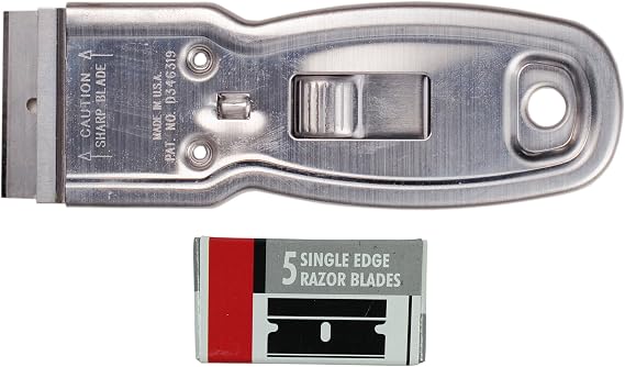 Excel Blades K11 Razor Blade Scraper, includes 6 Single Edge Blades
