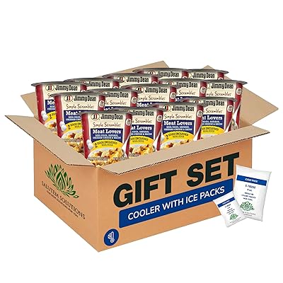 Salutem Vita Simple Scrambles Meat Lovers Quick Breakfast Cup, Protein-Packed Microwaveable Breakfast, Ready in Minutes, Convenient On-the-Go Meal Solution, Gift Set: 0,3 lbs Pack of 16