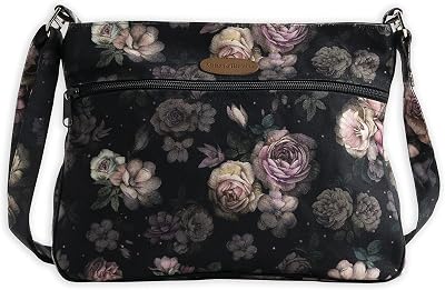 Maison d Hermine Cross Body Bags for Women Cotton Canvas Shoulder Bag for Travel Tote purse Sling Bag Easter Gifts
