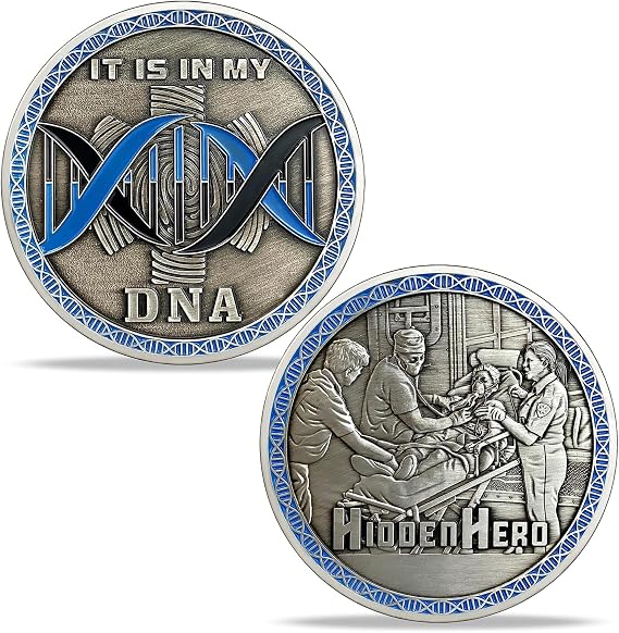 EMS EMT Challenge Coin First Responder Emergency Medical Prayer Coins