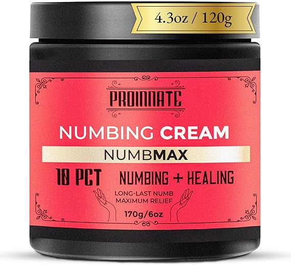 NumbMax Deep Numbing Cream, Maximum Strength Relief with Menthol, Odor-Free, Non-Greasy Value Size 120 g