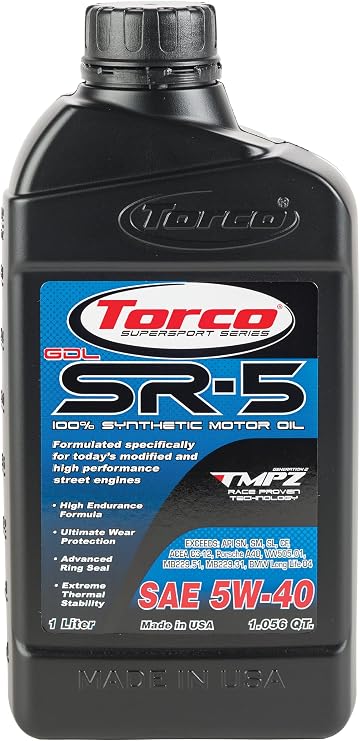 SR-5 100% Synthetic Motor Oil (5W-40)