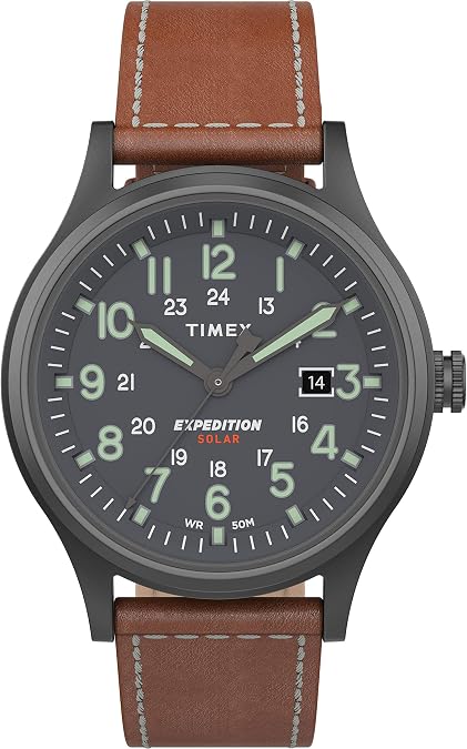 TIMEX Unisex-adult's Expedition Scout Analog Watch - Silver , Black