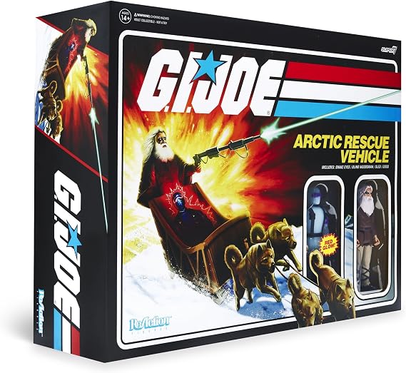 Super7 G.I. Joe Arctic Rescue Vehicle Pack with Snake Eyes and Blind Woodsman - 3.75" GI Joe Action Figures with Accessories Collectibles and Retro Toys